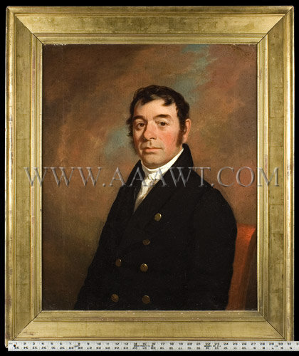Portrait Of Gentleman
Signed by H.C. Pratt (1803-1880)
Maine...circa 1826, entire view